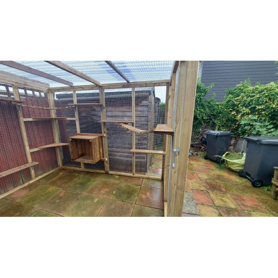 Freestanding Waterproof Catio Enclosure 12FT X 8FT X 8FT Tall